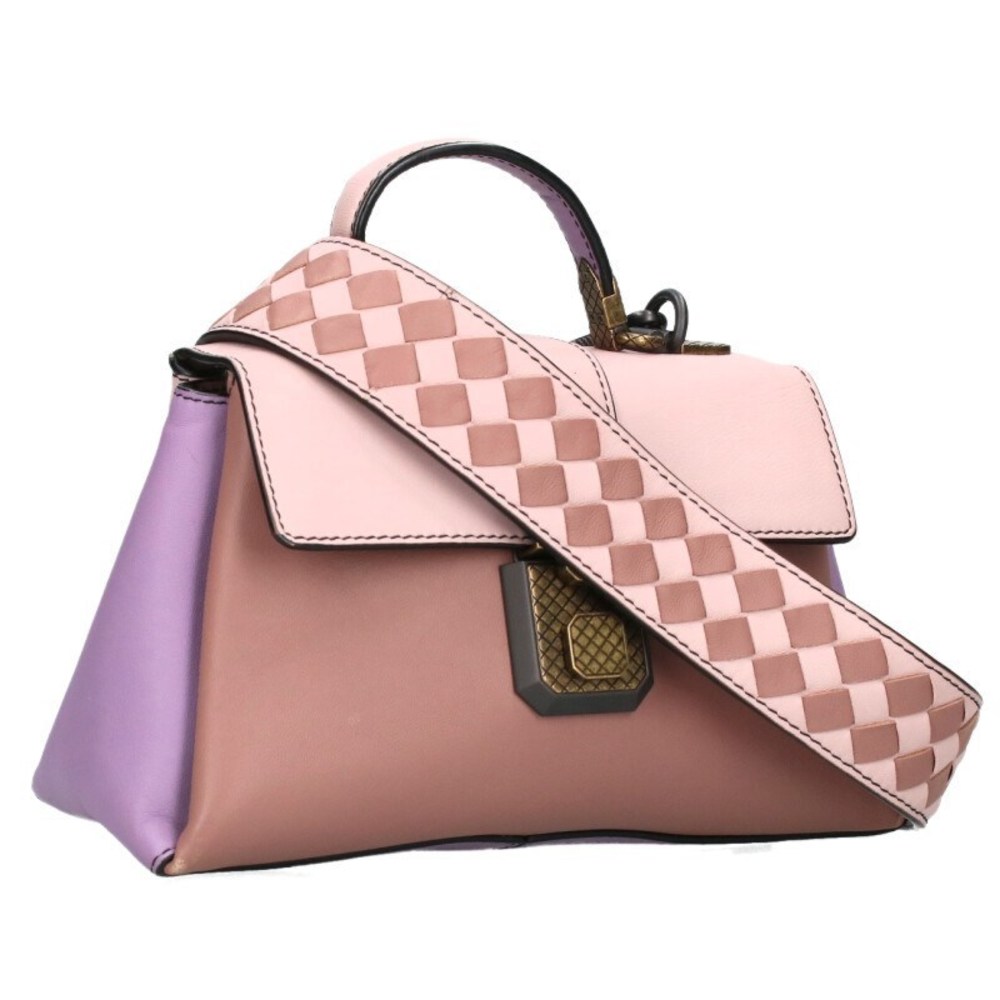 BOTTEGA VENETA Piazza Shoulder Bag Pink x Purple